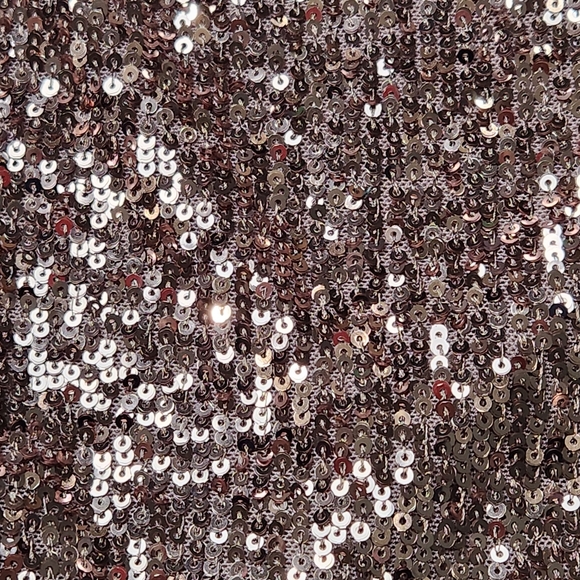 Size M Gold Sequin mini dress Scoop neck sleeveless gold black color MINKPINK - Picture 9 of 15